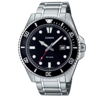Casio MDV-107D-1A1VEF Ανδρικό Καταδυτικό Ρολόι 200M με Μπρασελέ Ανοξείδωτου Ατσαλιού